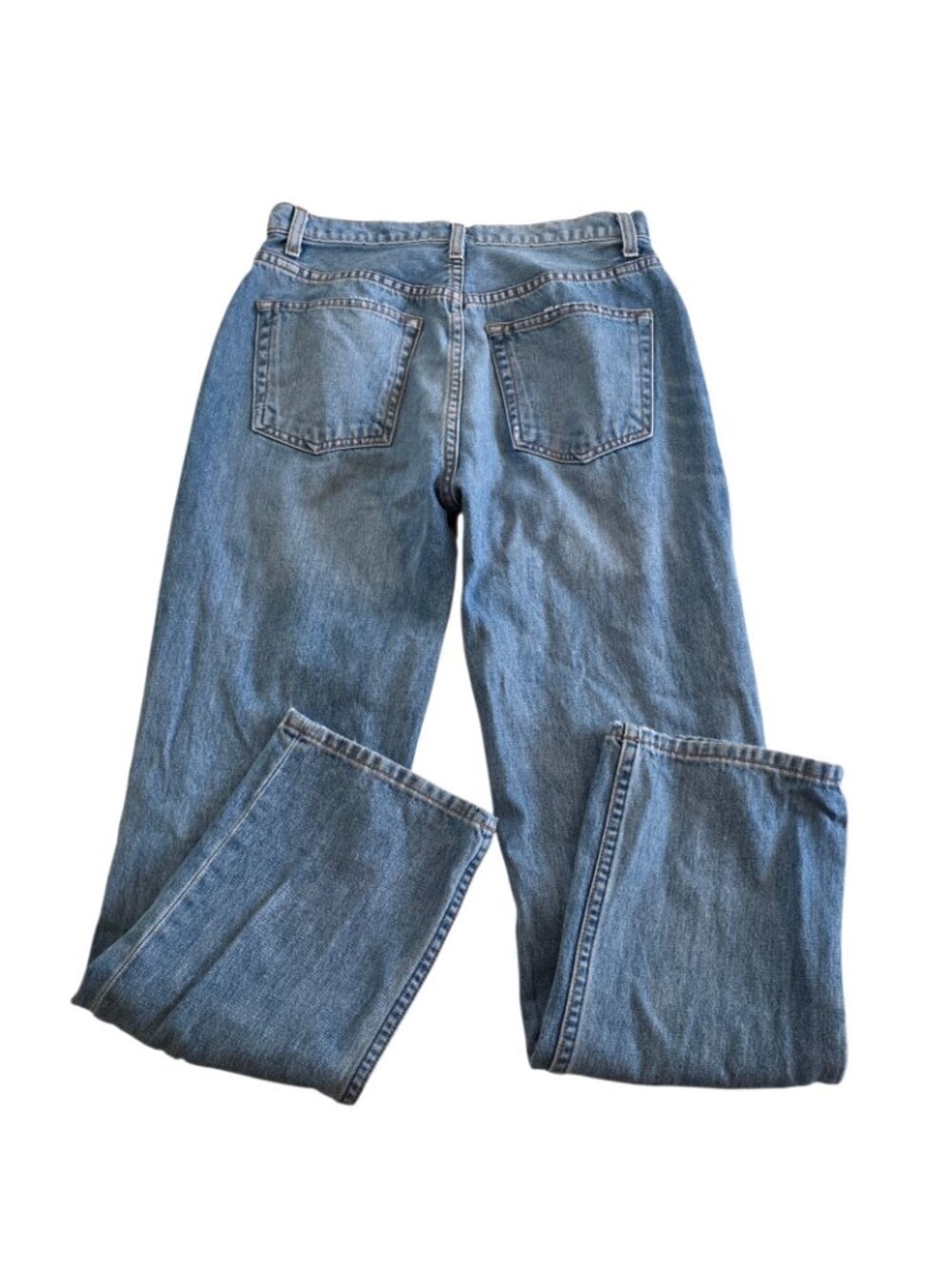 Reformation Cynthia High Relaxed Distressed Jeans 27 Blue Oahu Wash Cotton Edgy - Picture 16 of 16